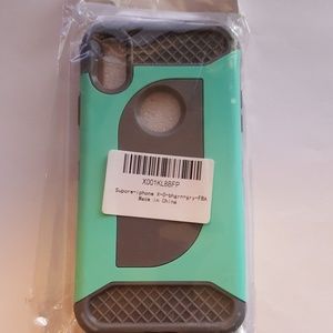 iPhone X Case 2 in 1 Shockproof Full Body Green